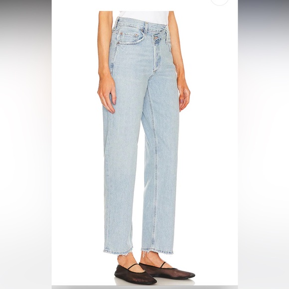 AGOLDE Criss Cross Straight Leg Jean